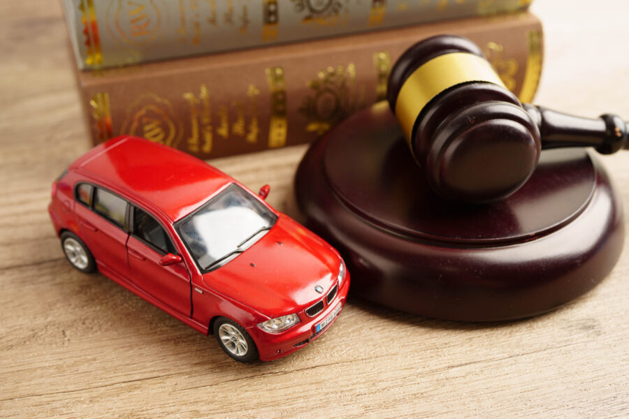 Bangkok, Thailand March 15, 2023 Car accident lawsuit and insura